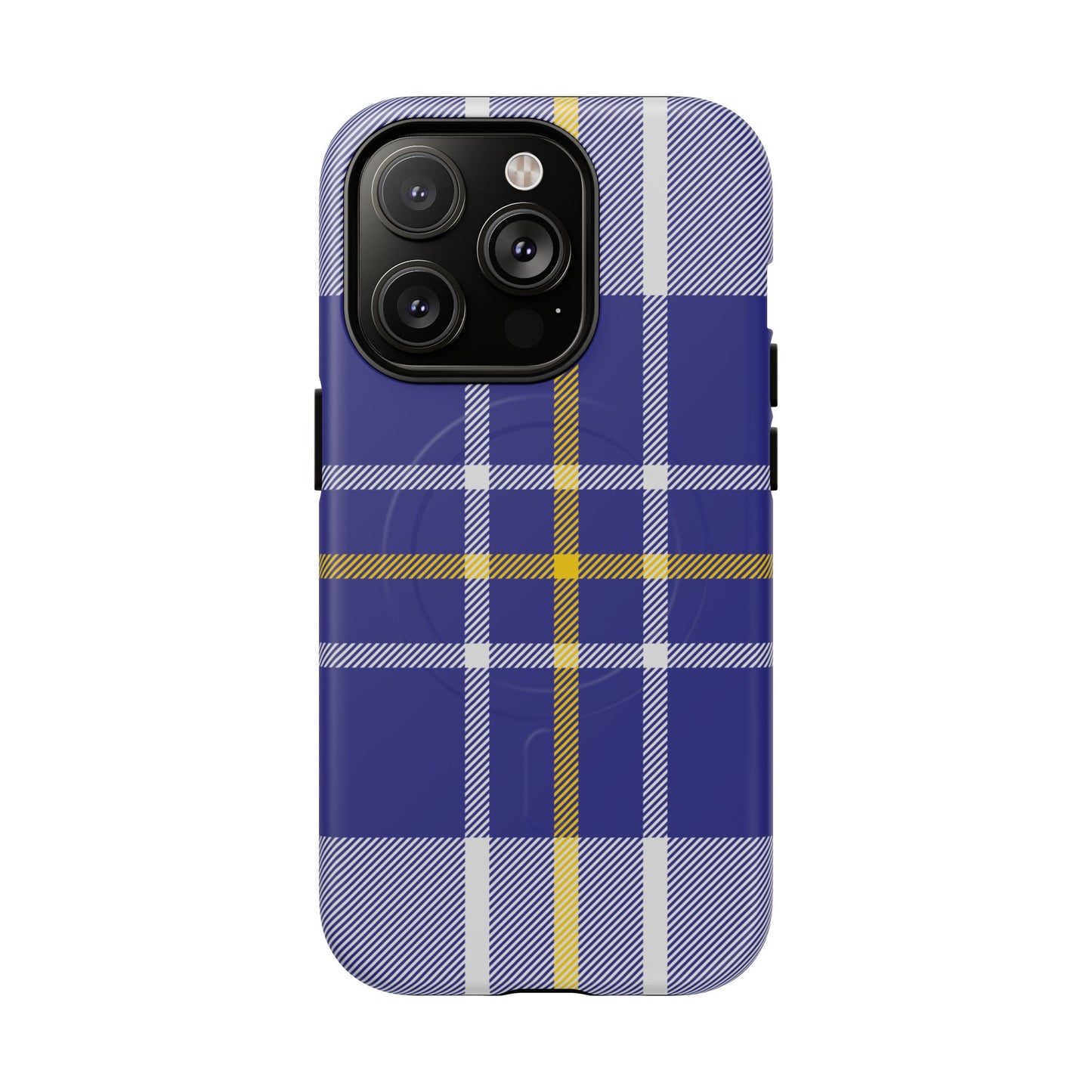 MacPherson Dress Blue Tartan MagSafe® iPhone Case | Luxury Magnetic Phone Cover