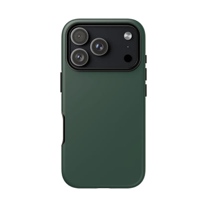 Bottle Green Deep Heritage Check iPhone Case | Luxury Protective Phone Cover
