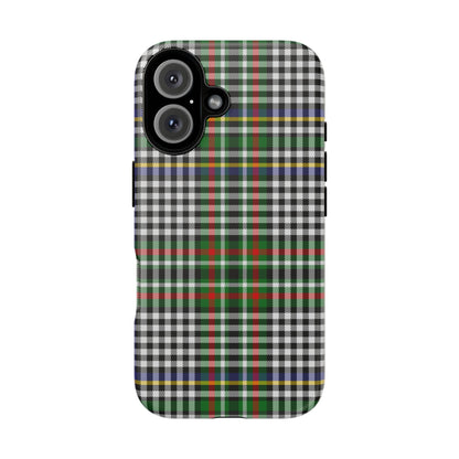 Abbotsford Check Estate Tartan iPhone Case | Dual-Layer Matt Protective Cover