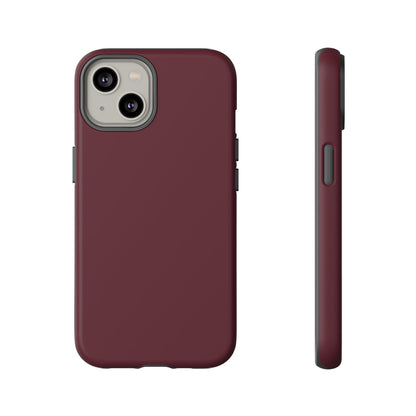 Oxblood Deep Heritage Check iPhone Case | Luxury Protective Phone Cover