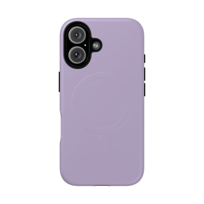 Lavender Minimalist Heritage Check MagSafe® iPhone Case | Luxury Magnetic Phone Cover