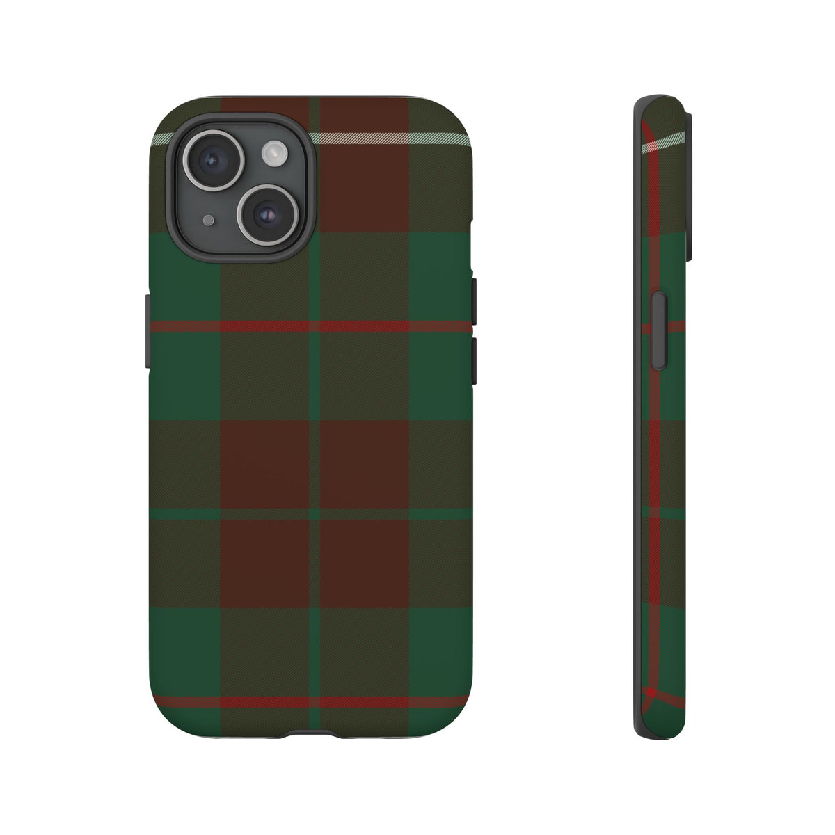 MacKinnon Hunting Traditional Tartan iPhone Case | Dual-Layer Matt Protective Cover