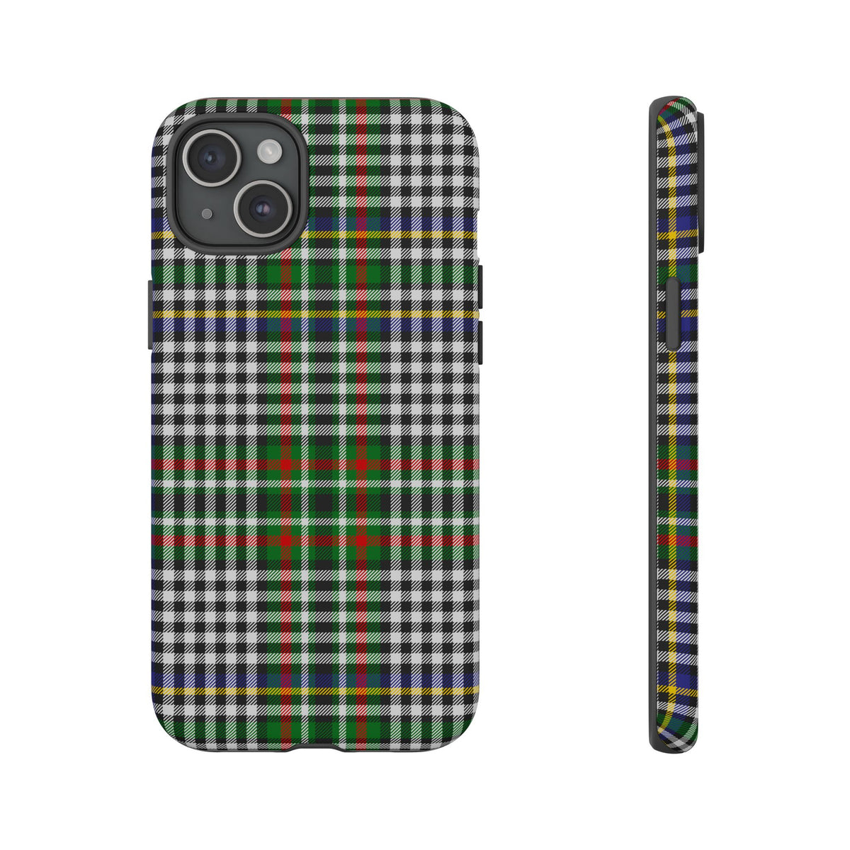 Abbotsford Check Estate Tartan iPhone Case | Dual-Layer Matt Protective Cover