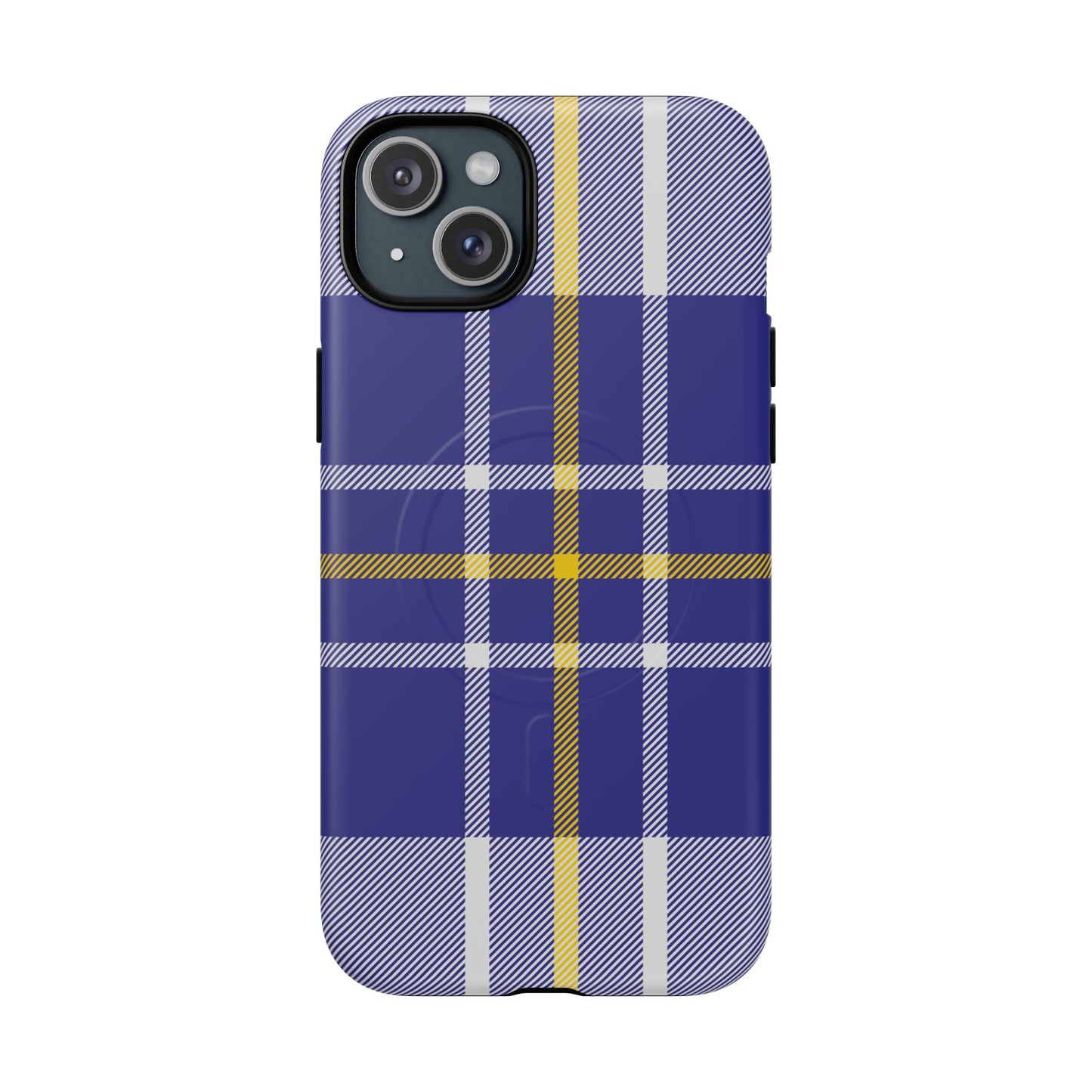 MacPherson Dress Blue Tartan MagSafe® iPhone Case | Luxury Magnetic Phone Cover