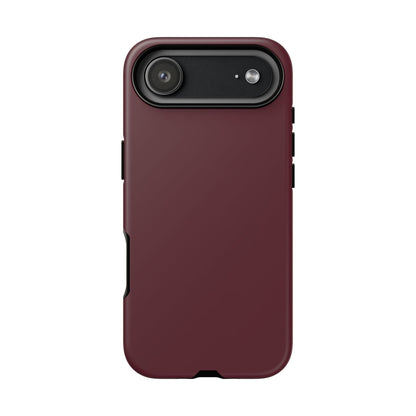 Oxblood Deep Heritage Check iPhone Case | Luxury Protective Phone Cover
