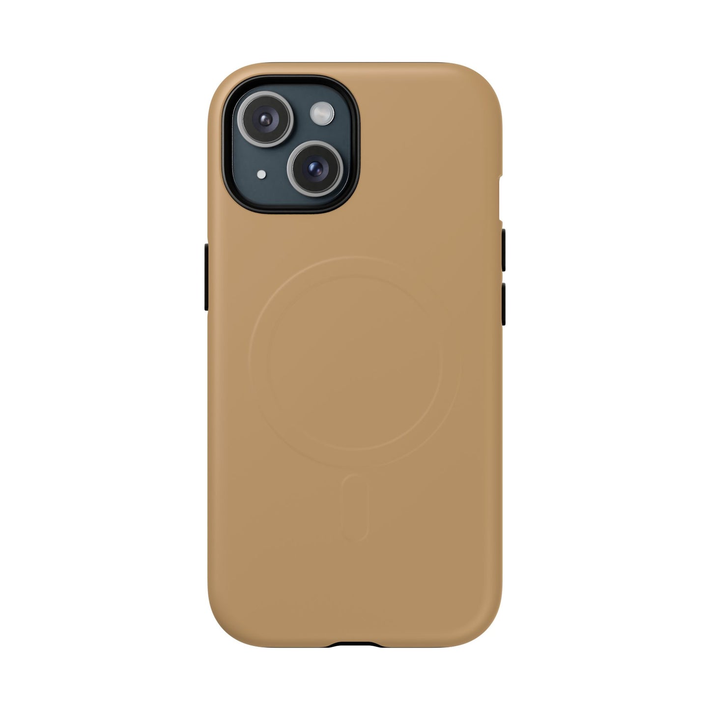 Camel Minimalist Heritage Check MagSafe® iPhone Case | Luxury Magnetic Phone Cover