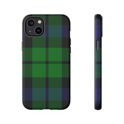 Black Watch Traditional Tartan iPhone Case | Luxury Protective Phone Cover