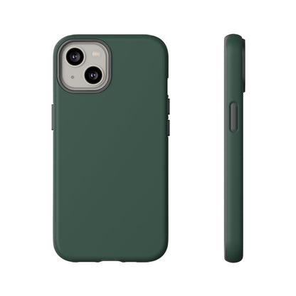 Bottle Green Deep Heritage Check iPhone Case | Luxury Protective Phone Cover
