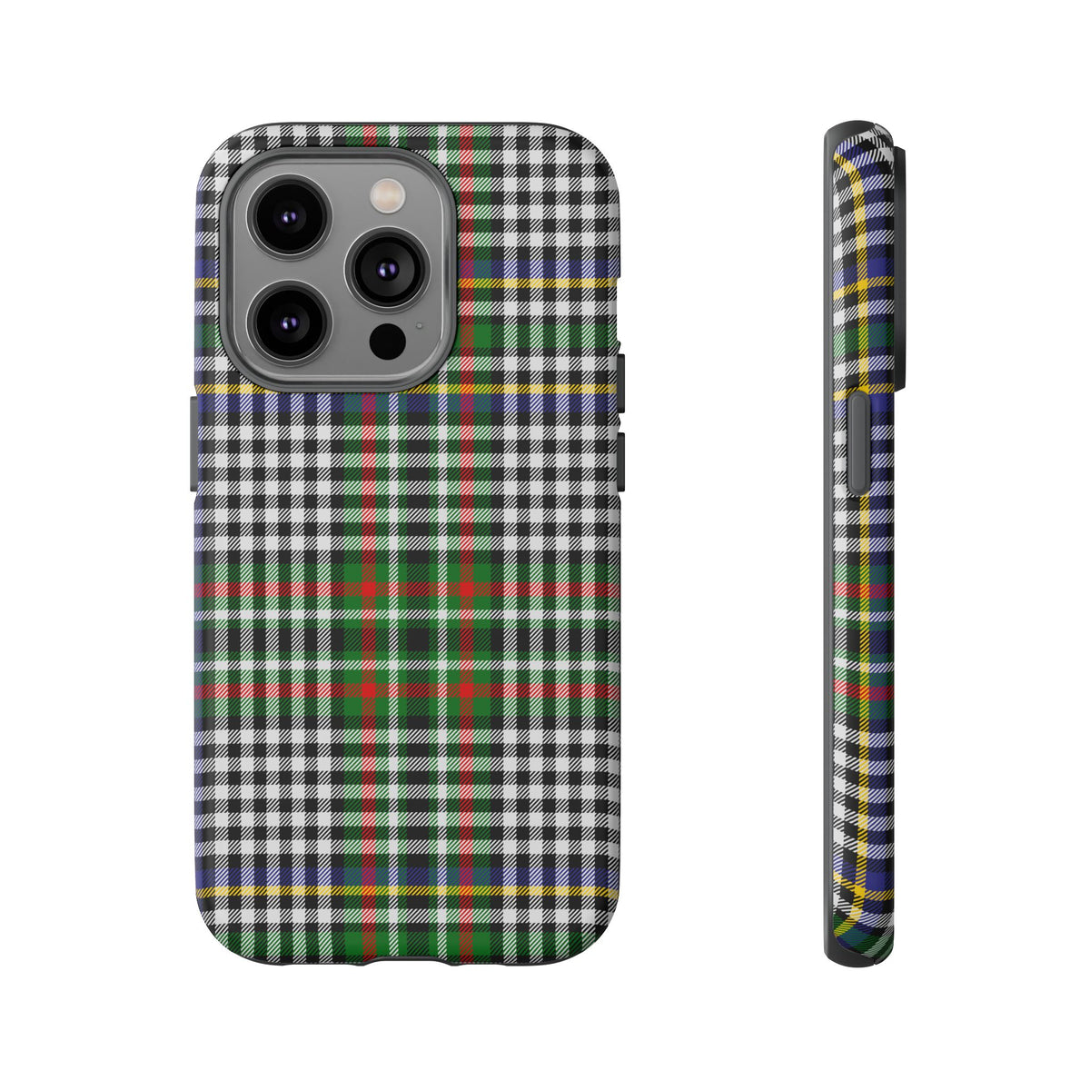 Abbotsford Check Estate Tartan iPhone Case | Dual-Layer Matt Protective Cover