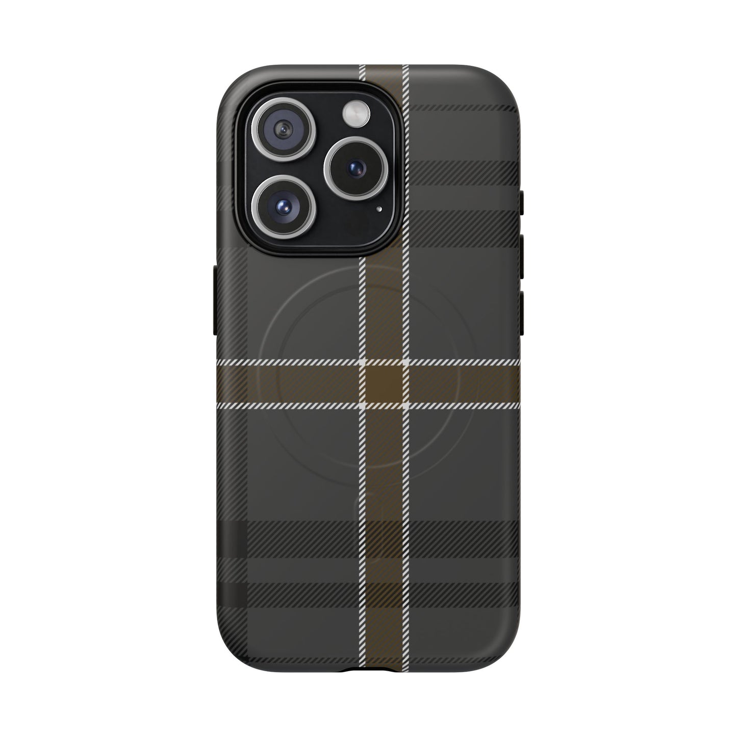 Bute Heather Weathered Tartan MagSafe® iPhone Case | Luxury Magnetic Phone Cover