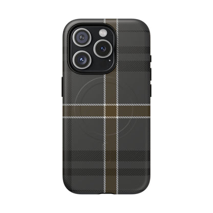 Bute Heather Weathered Tartan MagSafe® iPhone Case | Luxury Magnetic Phone Cover
