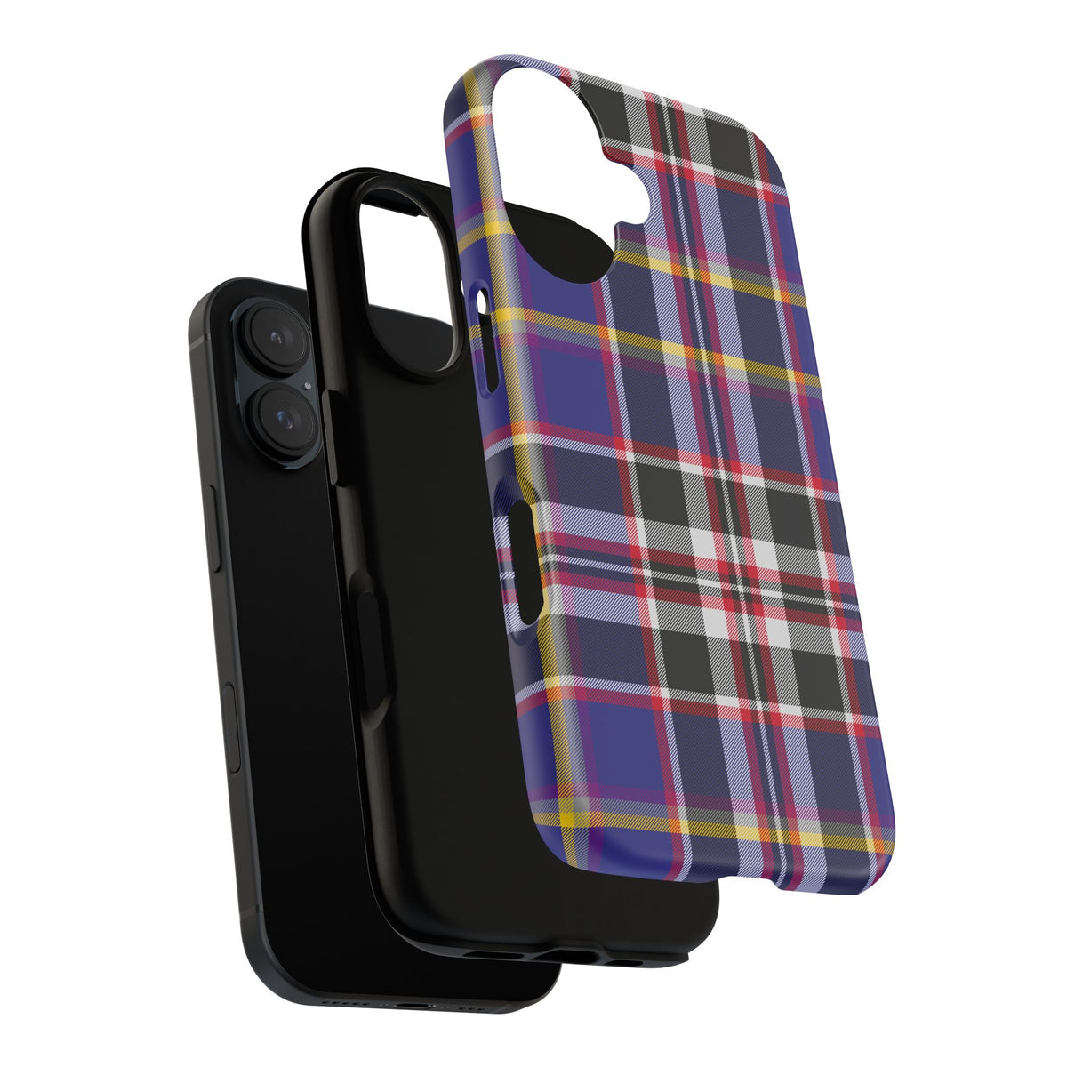 Queen Mary RMS Maritime Tartan iPhone Case | Dual-Layer Matt Protective Cover