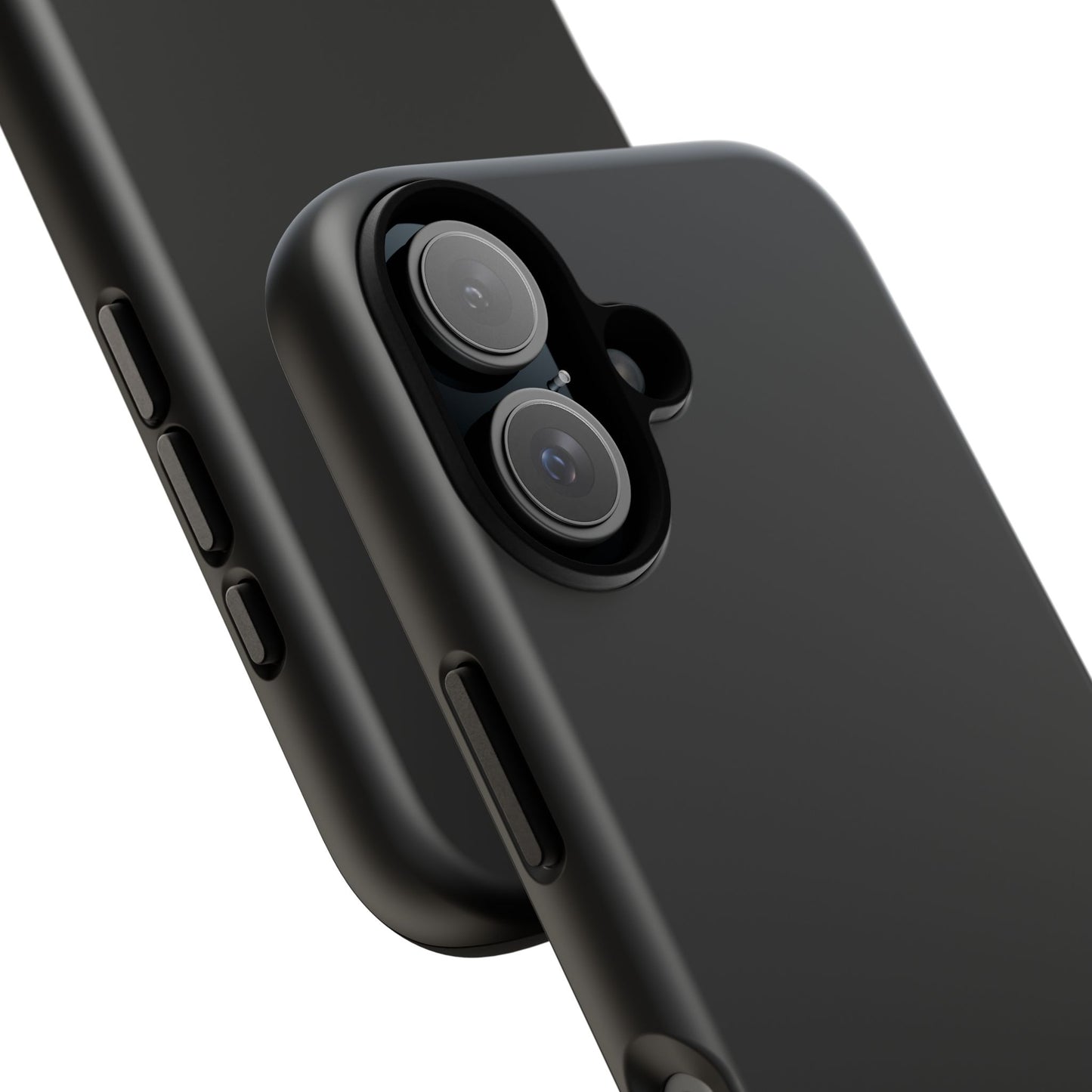 Black Stealth Minimalist Heritage Check iPhone Case | Luxury Protective Phone Cover