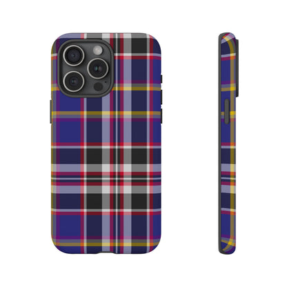Queen Mary RMS Maritime Tartan iPhone Case | Dual-Layer Matt Protective Cover