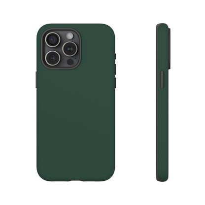 Bottle Green Deep Heritage Check iPhone Case | Luxury Protective Phone Cover