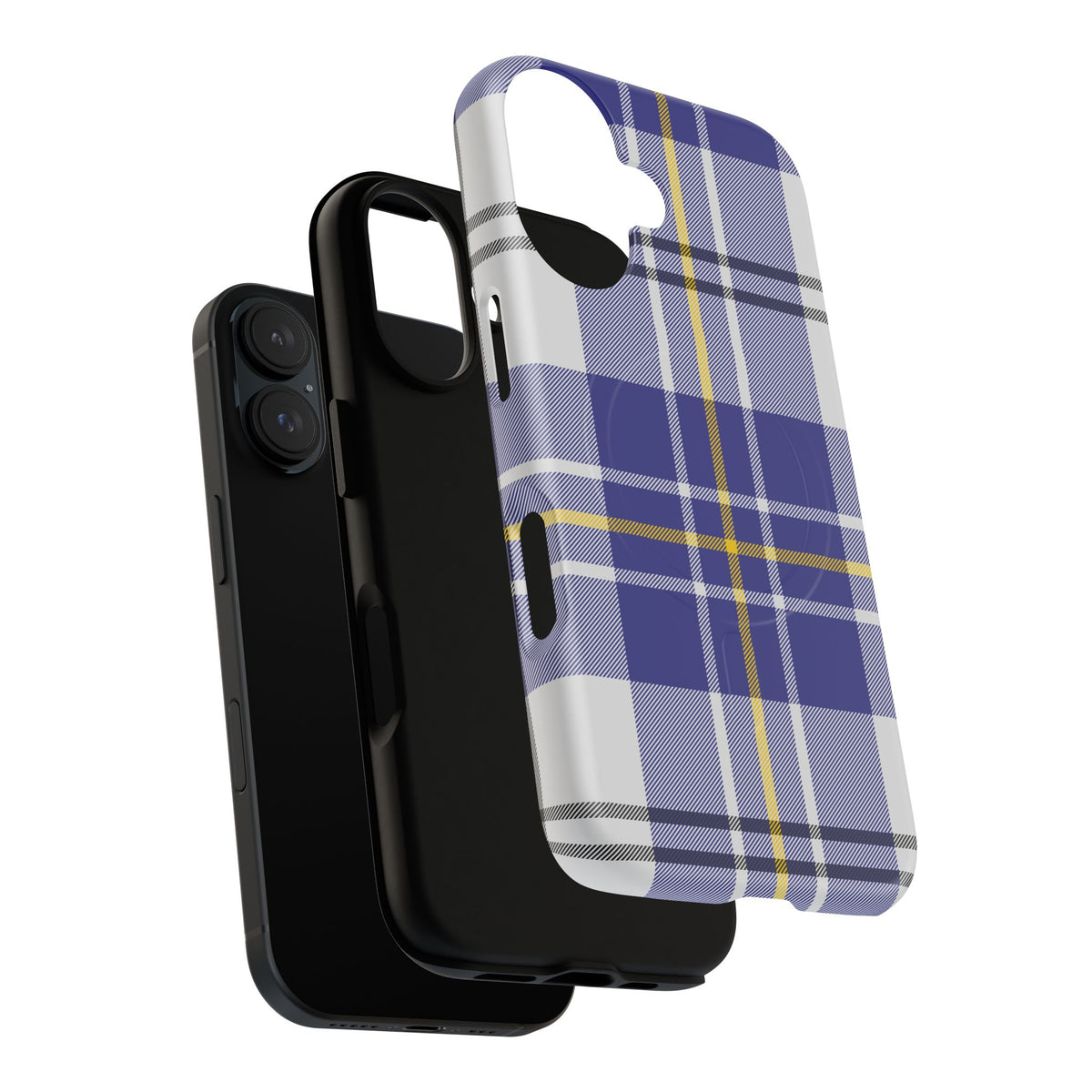 MacPherson Dress Blue Tartan MagSafe® iPhone Case | Dual-Layer Magnetic Protective Cover