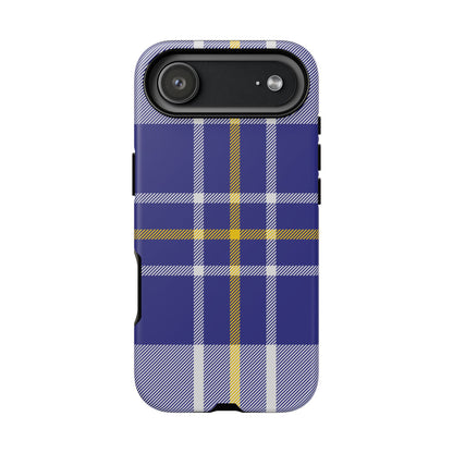 MacPherson Dress Blue Tartan iPhone Case | Luxury Protective Phone Cover