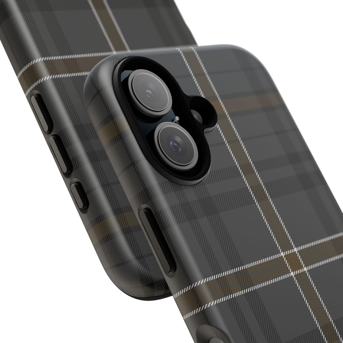 Bute Heather Weathered Tartan iPhone Case | Dual-Layer Matt Protective Cover