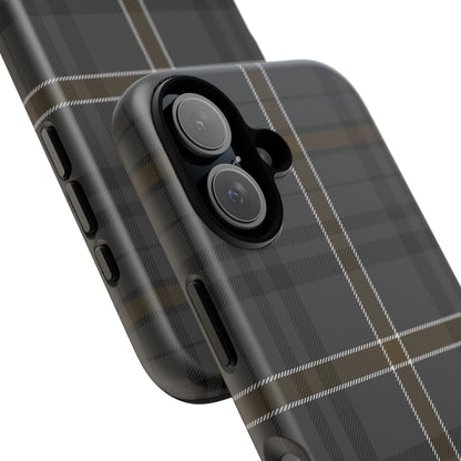 Bute Heather Weathered Tartan iPhone Case | Dual-Layer Matt Protective Cover