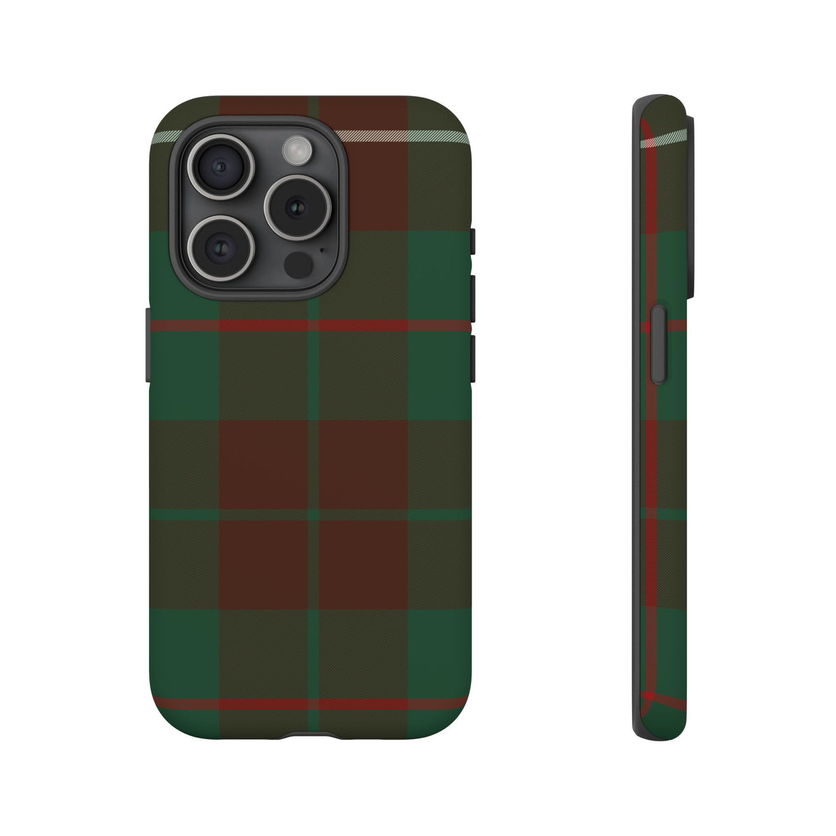MacKinnon Hunting Traditional Tartan iPhone Case | Dual-Layer Matt Protective Cover
