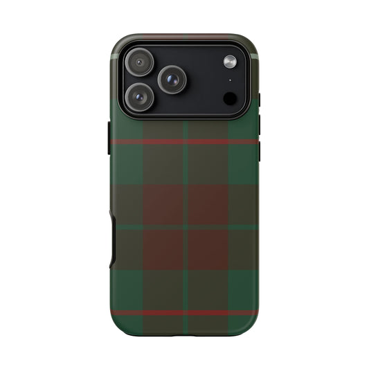 MacKinnon Hunting Traditional Tartan iPhone Case | Dual-Layer Matt Protective Cover