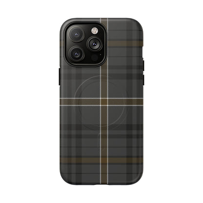 Bute Heather Weathered Tartan MagSafe® iPhone Case | Dual-Layer Magnetic Protective Cover