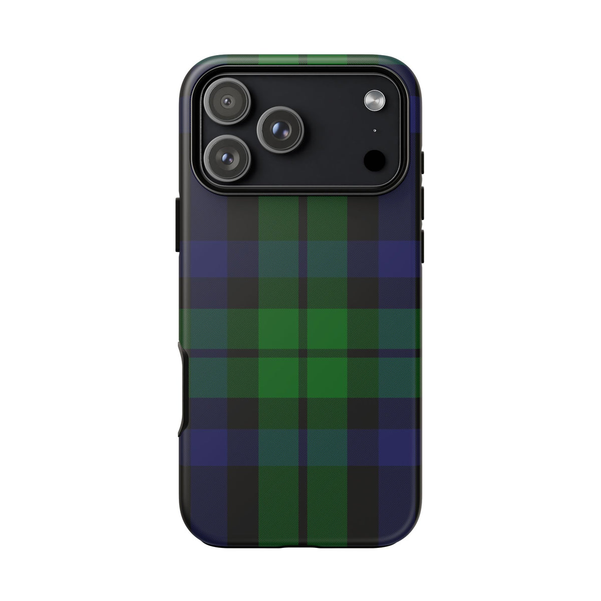 Black Watch Traditional Tartan iPhone Case | Dual-Layer Matt Protective Cover