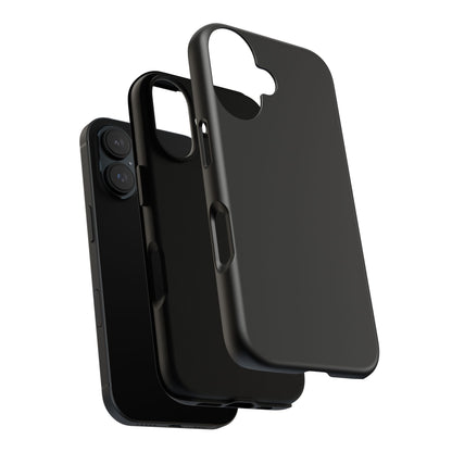 Black Stealth Minimalist Heritage Check iPhone Case | Luxury Protective Phone Cover