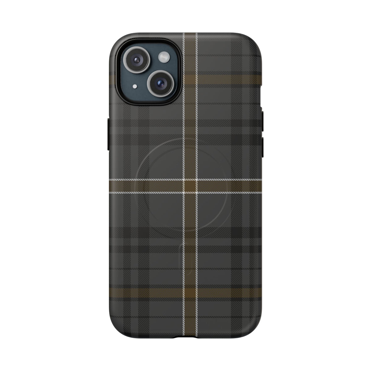 Bute Heather Weathered Tartan MagSafe® iPhone Case | Dual-Layer Magnetic Protective Cover