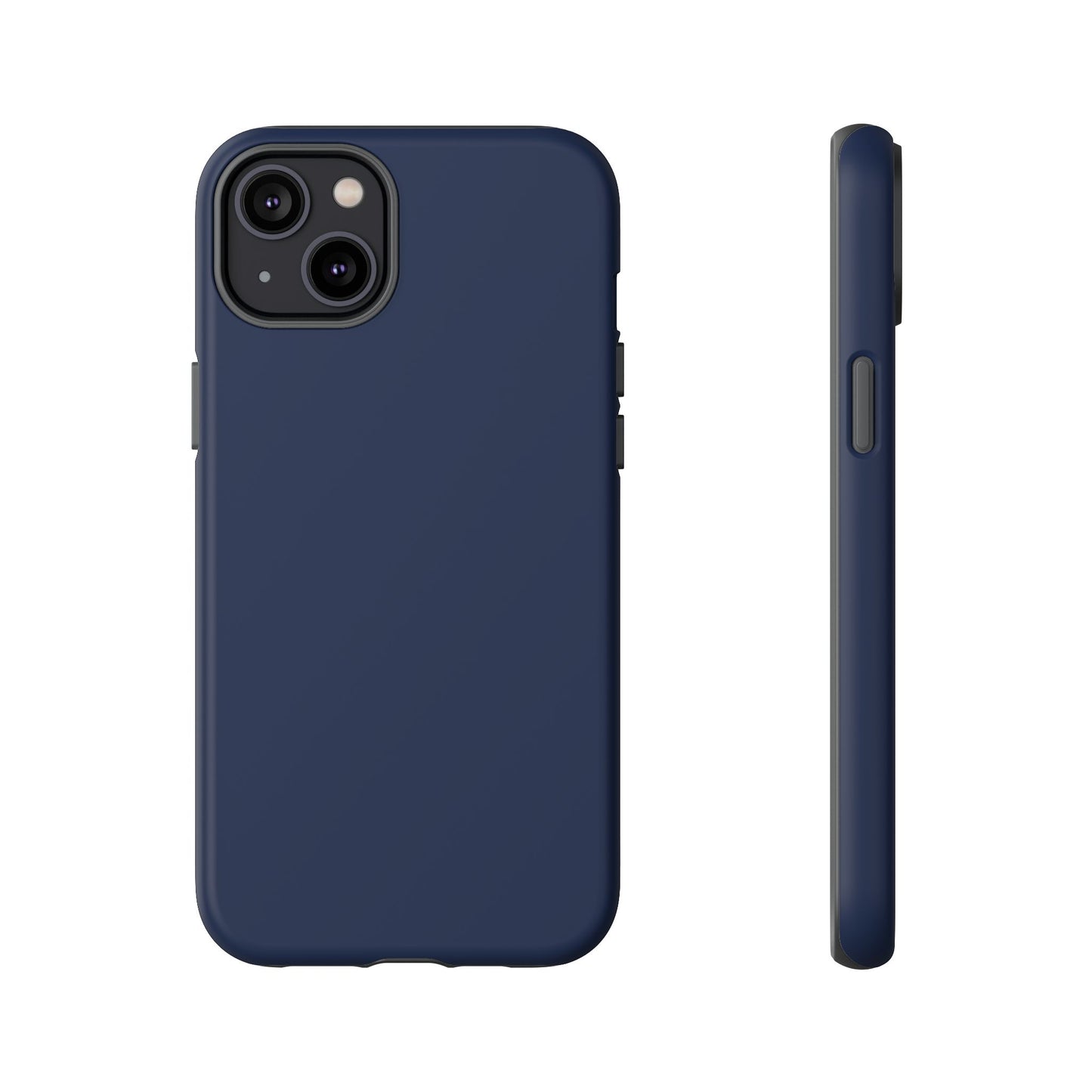 Navy Blue Sharp Tailored Heritage Check iPhone Case | Luxury Protective Phone Cover