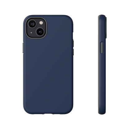 Navy Blue Sharp Tailored Heritage Check iPhone Case | Luxury Protective Phone Cover