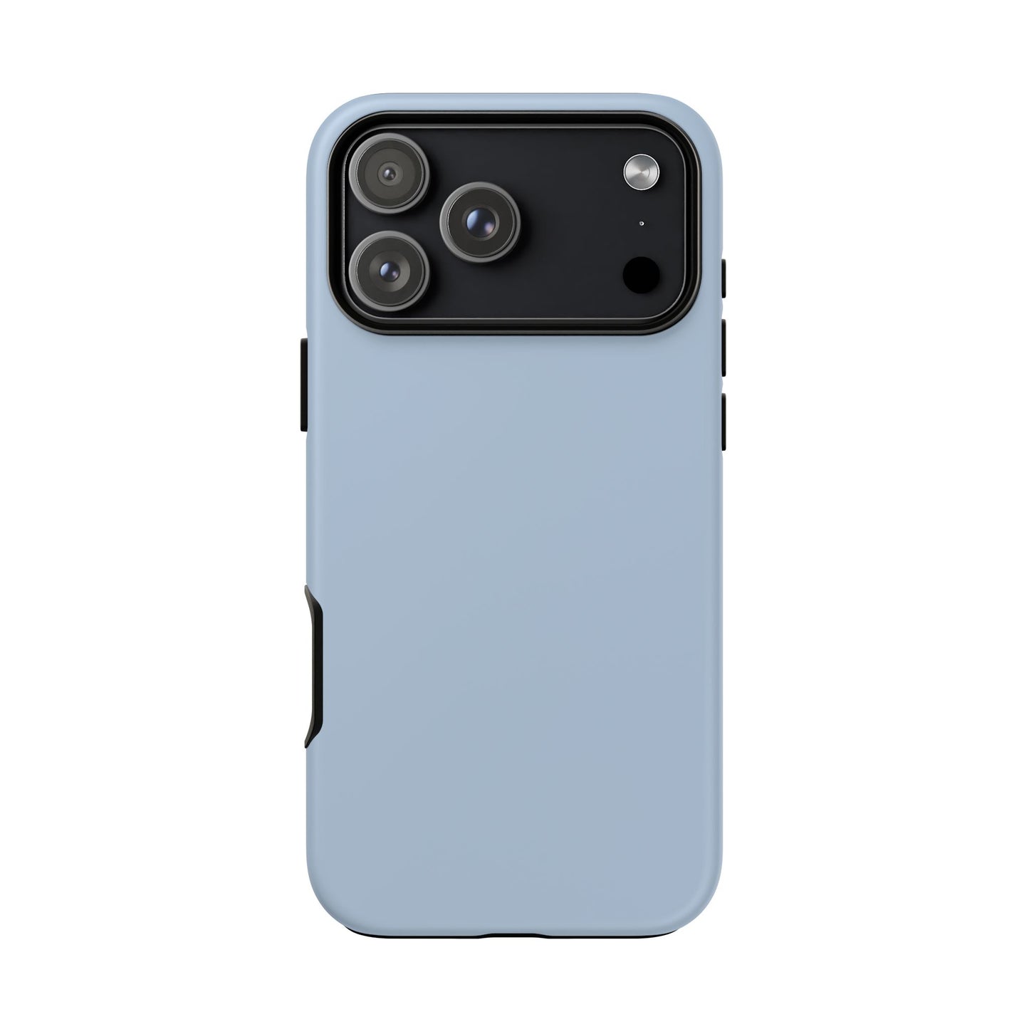 Cloud Blue Minimalist Heritage Check iPhone Case | Luxury Protective Phone Cover
