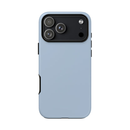 Cloud Blue Minimalist Heritage Check iPhone Case | Luxury Protective Phone Cover