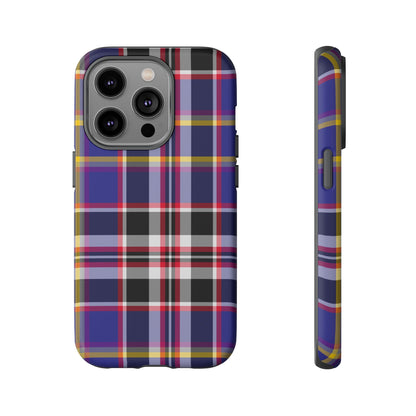 Queen Mary RMS Maritime Tartan iPhone Case | Dual-Layer Matt Protective Cover