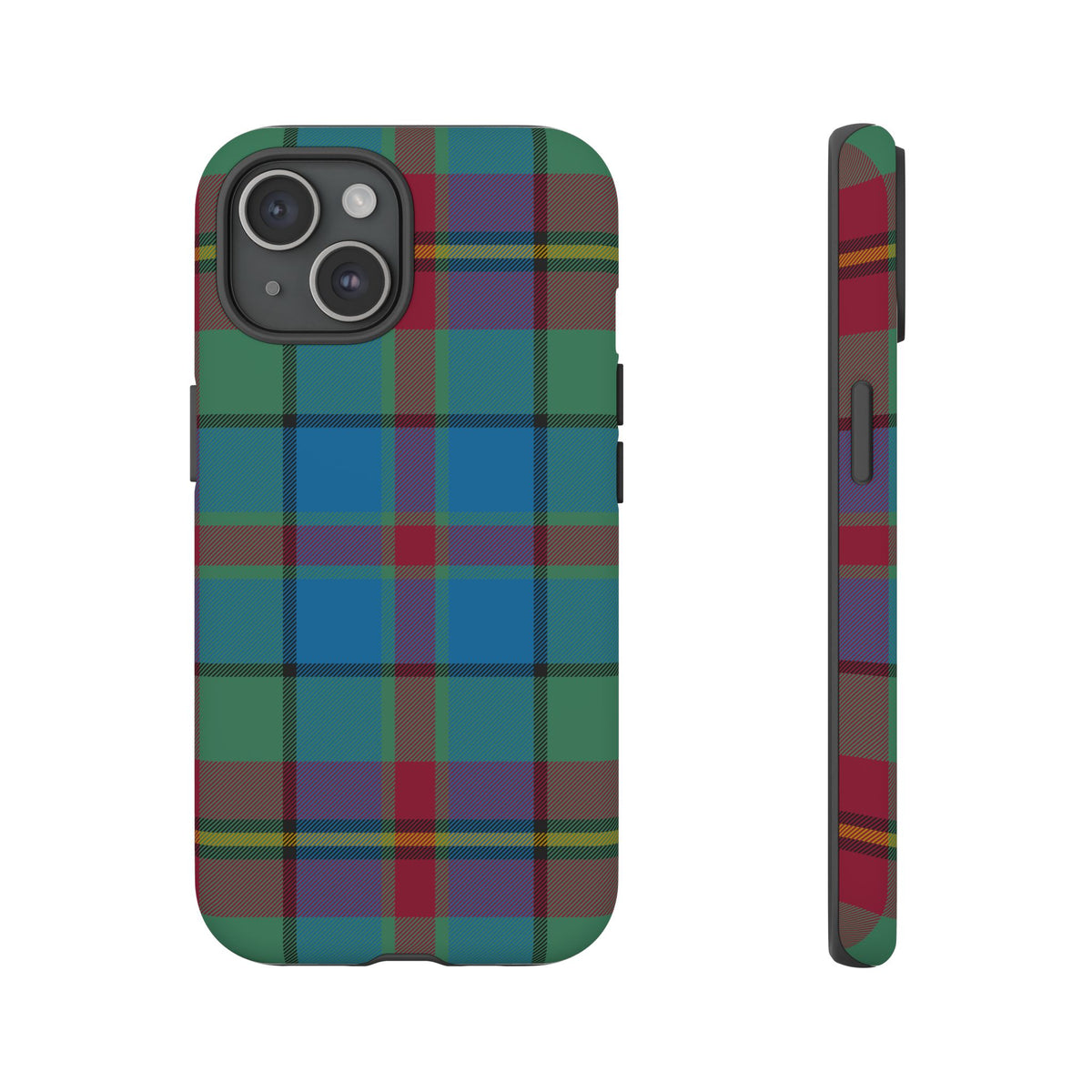 Orkney Island Heritage Tartan iPhone Case | Dual-Layer Matt Protective Cover