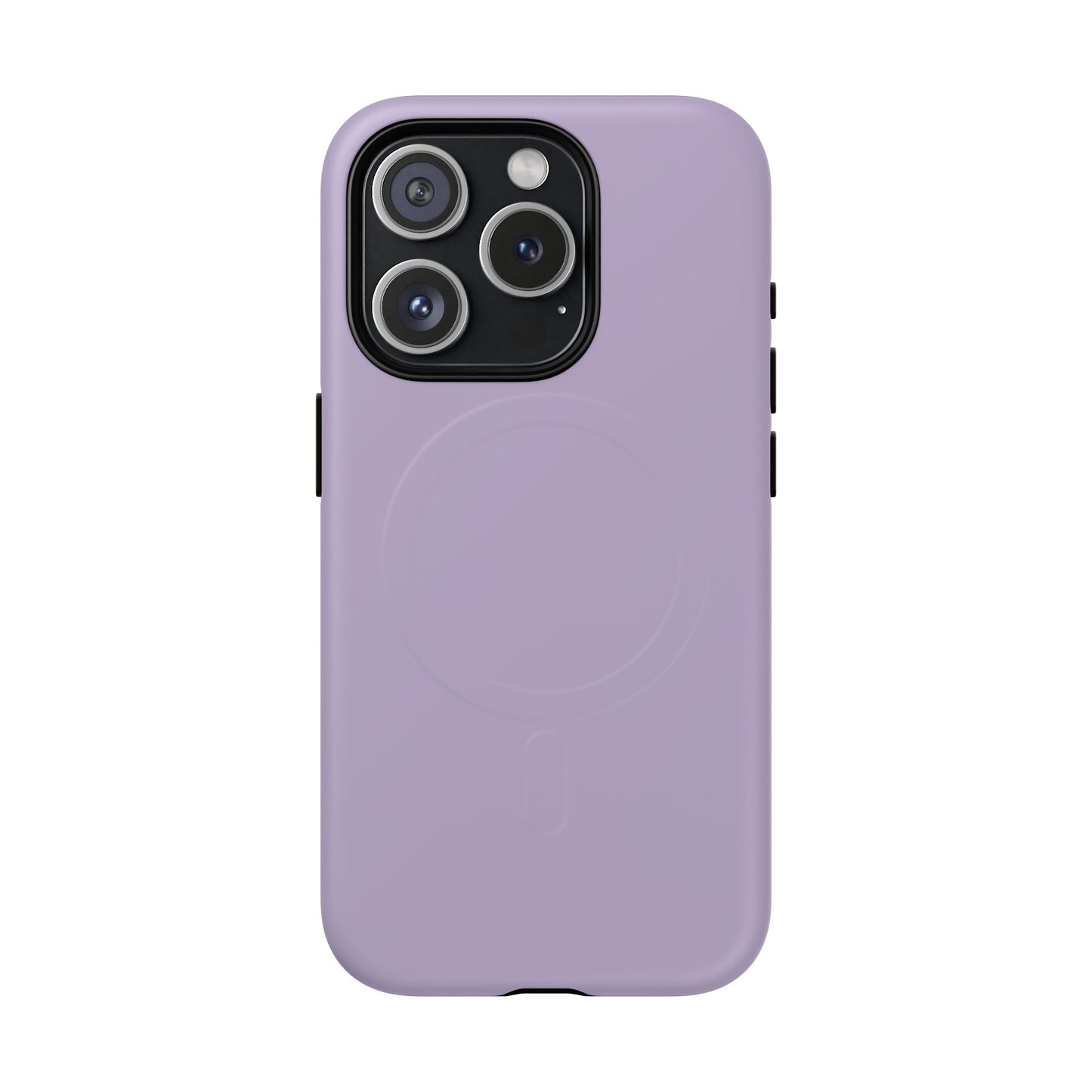 Lavender Minimalist Heritage Check MagSafe® iPhone Case | Luxury Magnetic Phone Cover