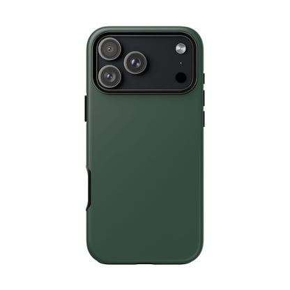 Bottle Green Deep Heritage Check iPhone Case | Luxury Protective Phone Cover