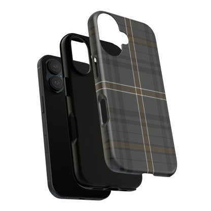 Bute Heather Weathered Tartan iPhone Case | Dual-Layer Matt Protective Cover