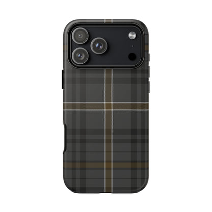 Bute Heather Weathered Tartan iPhone Case | Dual-Layer Matt Protective Cover