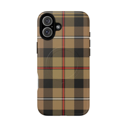MacKenzie Hunting (Brown) Traditional Tartan MagSafe® iPhone Case | Dual-Layer Magnetic Protective Cover