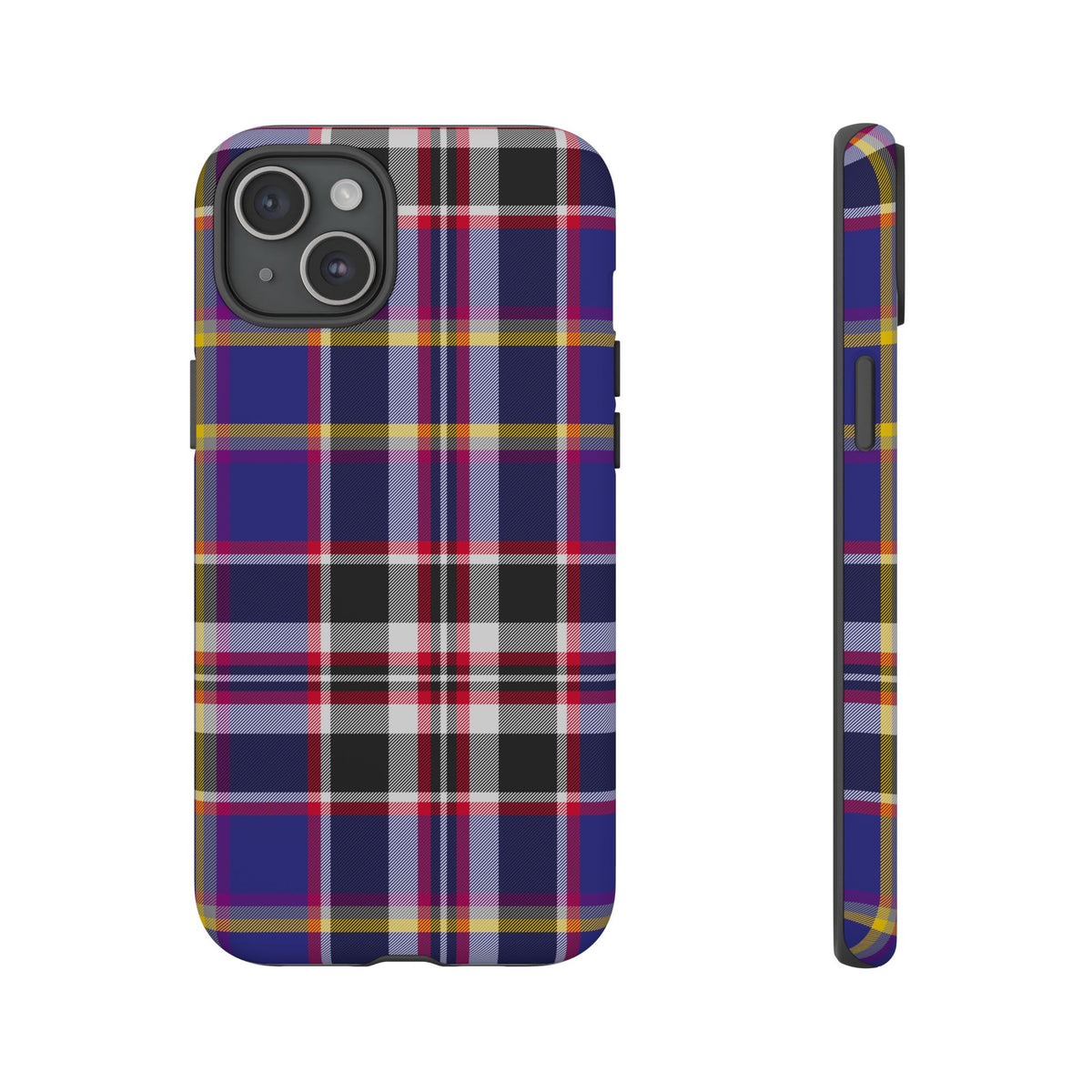 Queen Mary RMS Maritime Tartan iPhone Case | Dual-Layer Matt Protective Cover