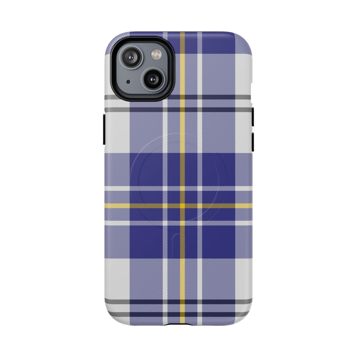 MacPherson Dress Blue Tartan MagSafe® iPhone Case | Dual-Layer Magnetic Protective Cover