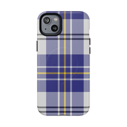 MacPherson Dress Blue Tartan MagSafe® iPhone Case | Dual-Layer Magnetic Protective Cover