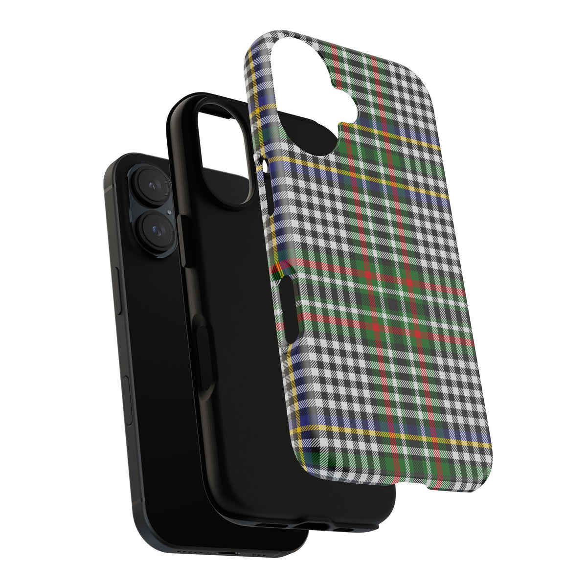 Abbotsford Check Estate Tartan iPhone Case | Dual-Layer Matt Protective Cover