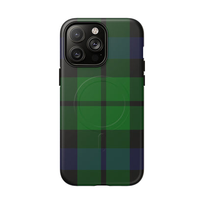 Black Watch Traditional Tartan MagSafe® iPhone Case | Luxury Magnetic Phone Cover