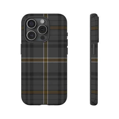 Bute Heather Weathered Tartan iPhone Case | Dual-Layer Matt Protective Cover