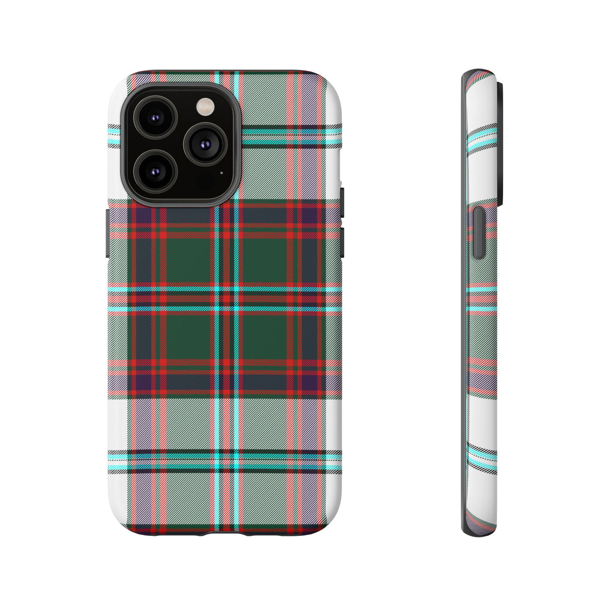 Stewart of Appin Dress Tartan iPhone Case | Dual-Layer Matt Protective Cover