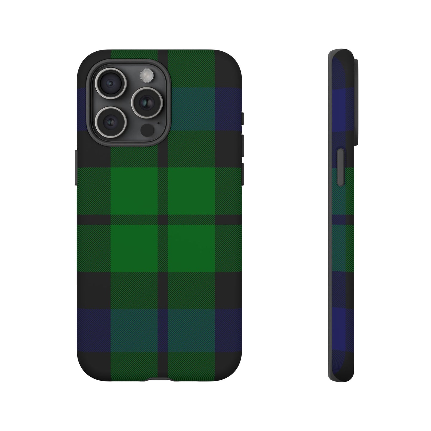 Black Watch Traditional Tartan iPhone Case | Luxury Protective Phone Cover