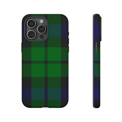 Black Watch Traditional Tartan iPhone Case | Luxury Protective Phone Cover