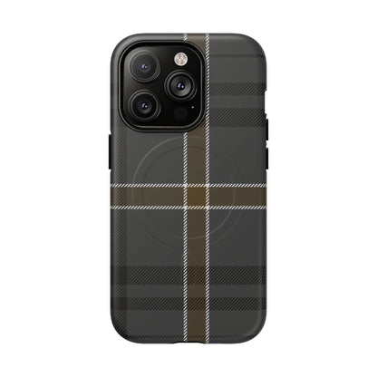 Bute Heather Weathered Tartan MagSafe® iPhone Case | Luxury Magnetic Phone Cover